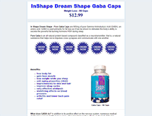 Tablet Screenshot of inshapedreamshape.com